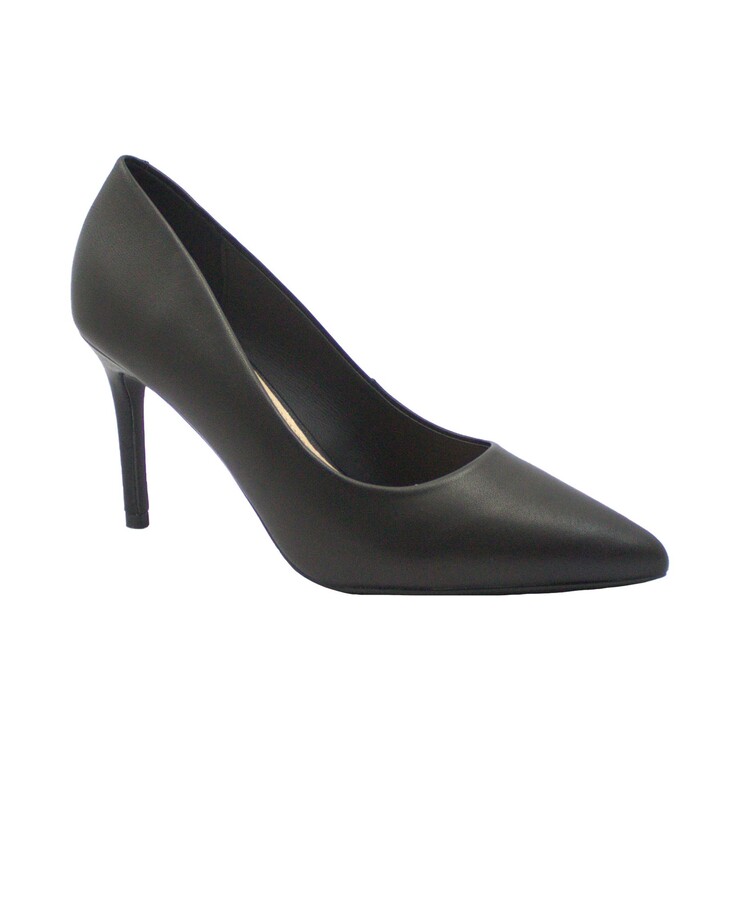 KEYS 8440 black nero scarpe donna decolletè pelle tacco 8 punta