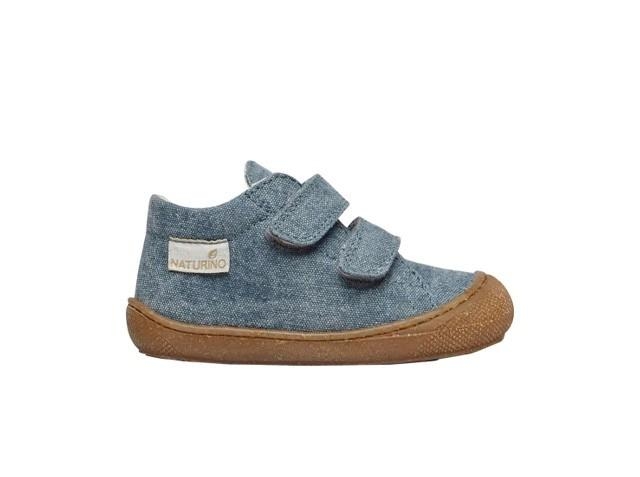 NATURINO Cocoon Organic scarpe primi passi vegan cotone bio Junior Kids sneakers strap