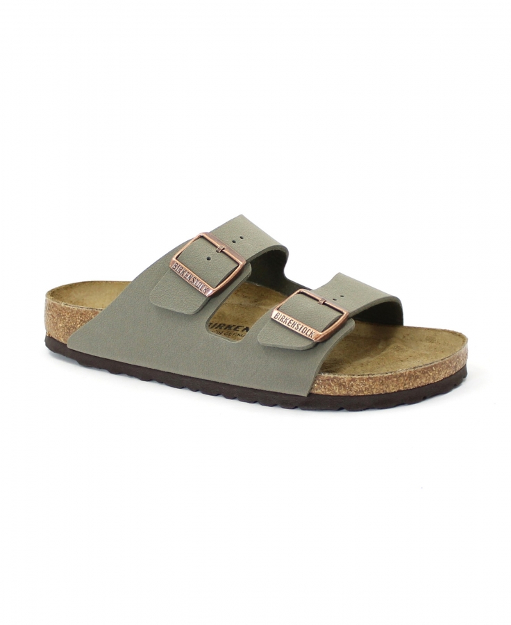 BIRKENSTOCK ARIZONA 151213 stone grigio ciabatte uomo fibbie