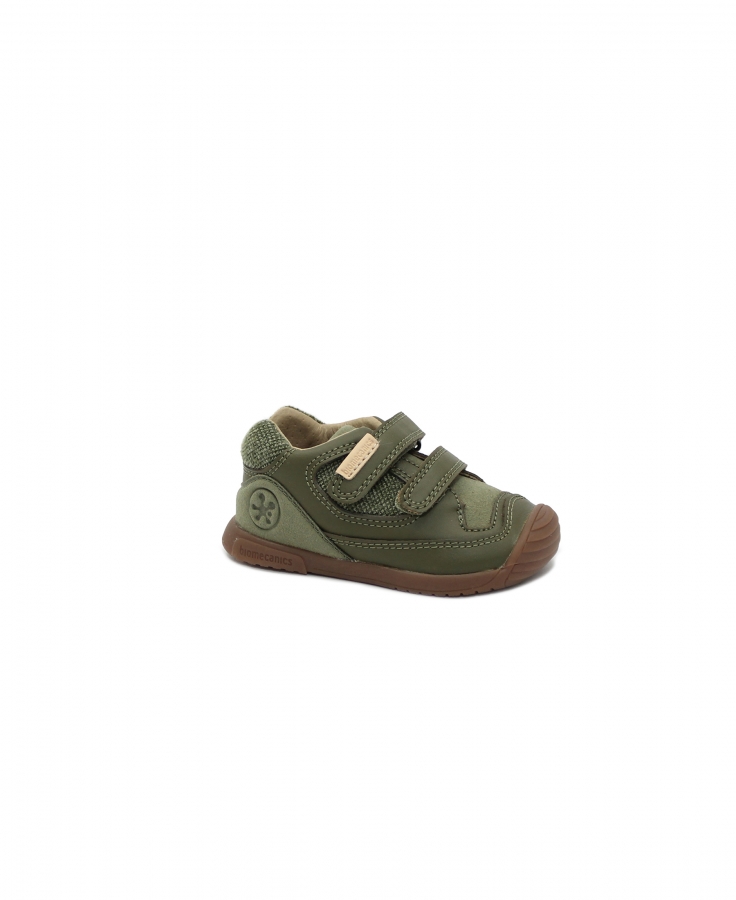 BIOMECANICS 241127 militare verde scarpe bambino strappi pelle primi passi