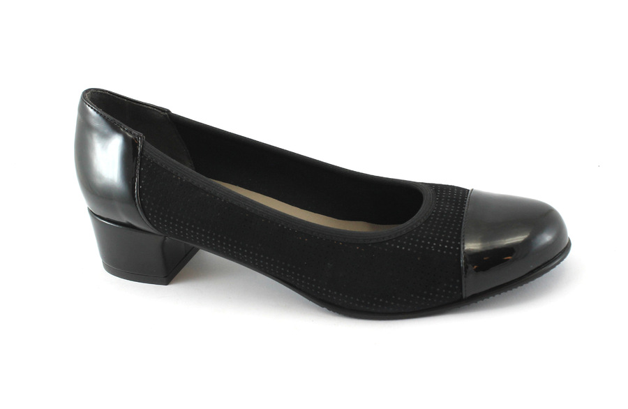 GRUNLAND BABY SC3654 nero scarpe donna decolletè elasticizzato tacco