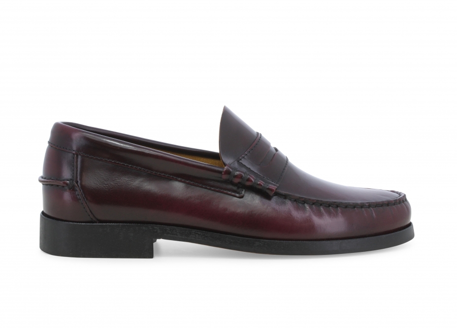 Mocassino uomo in pelle abrasivato bordo u18209z