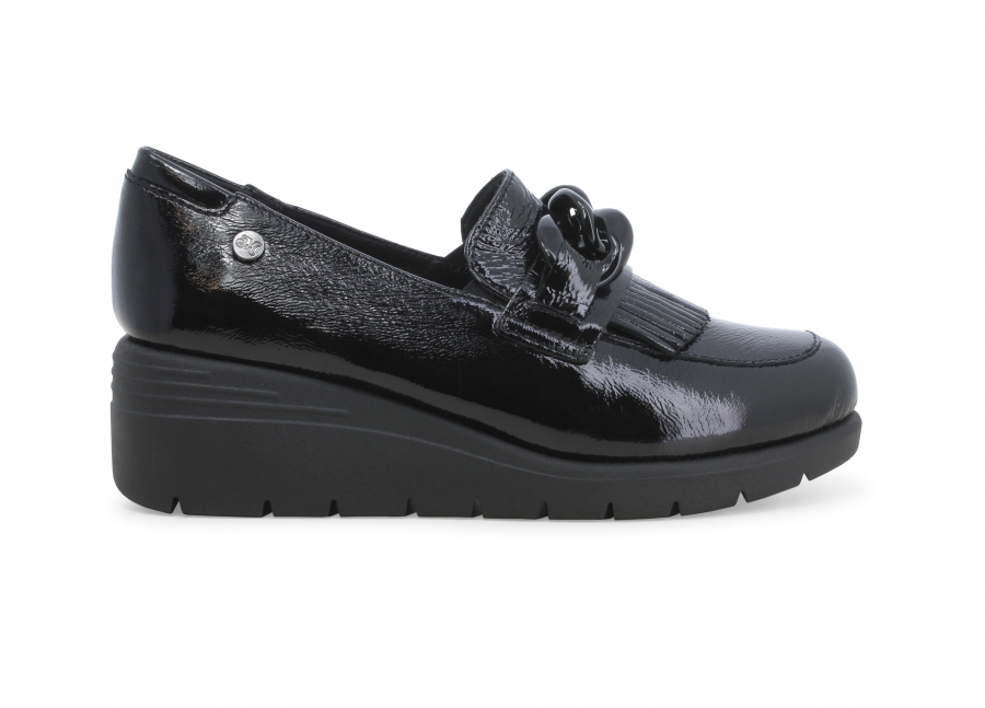 Mocassino donna in vernice nero k55272w