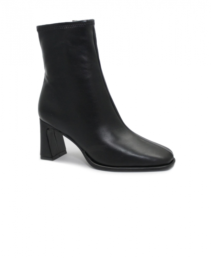 STEVE MADDEN ODESA black nero stivaletto tronchetto donna tacco punta zip
