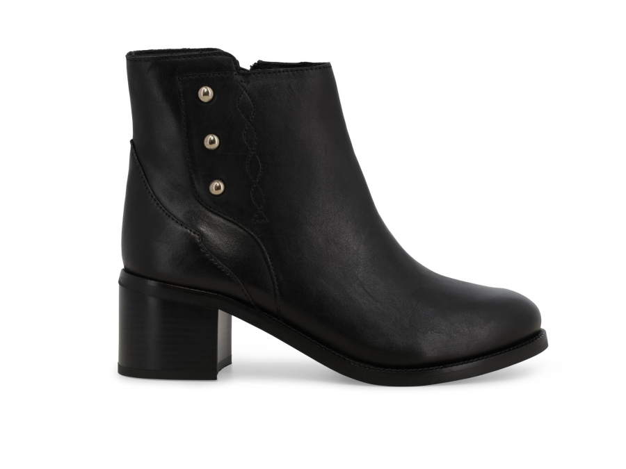 Stivaletto uomo in pelle nero k36067