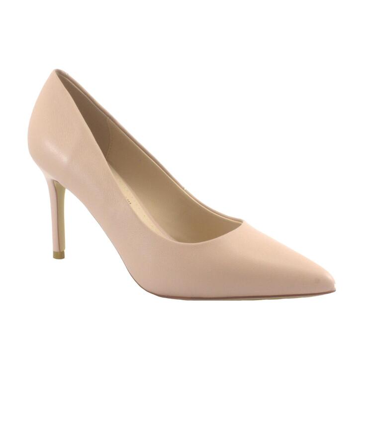 KEYS 7795 cipria rosa scarpe donna decolletè pelle tacco 8 punta