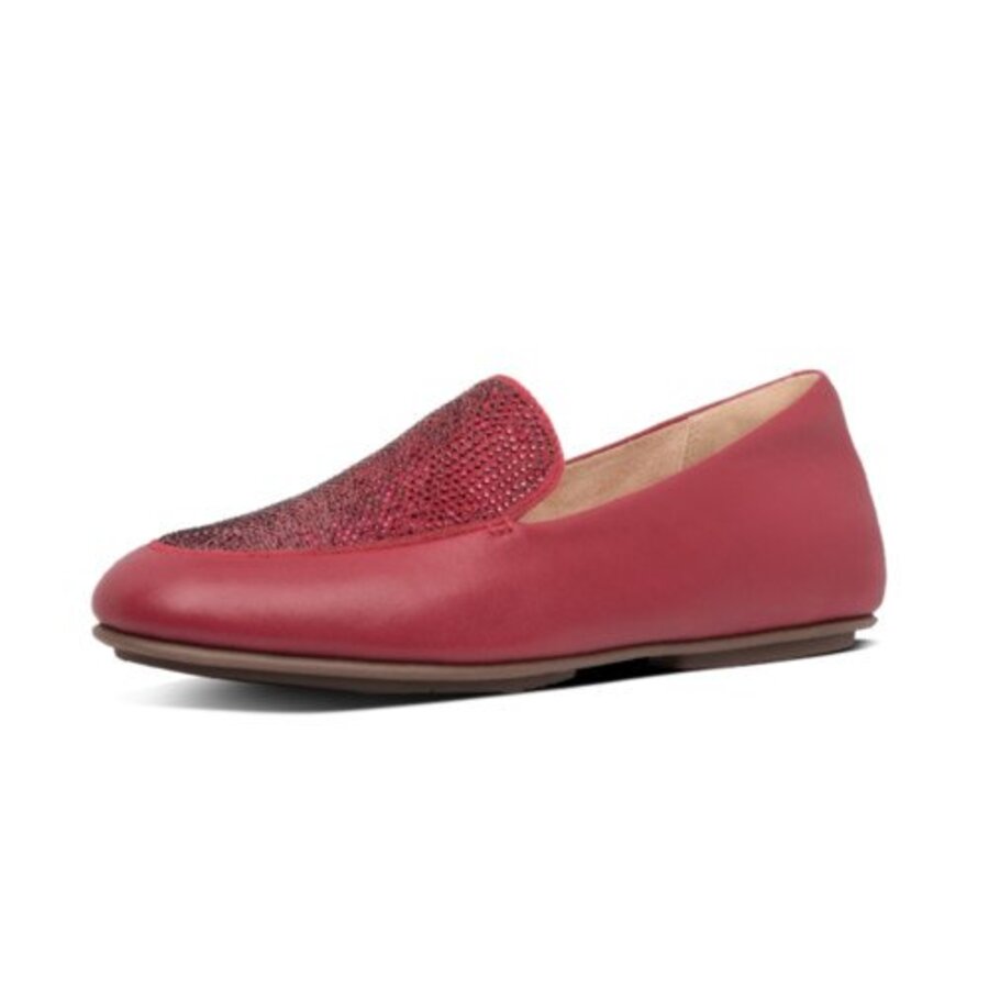 FitFlop LENA CRYSTAL LOAFER DARK RED (size: 37,5)