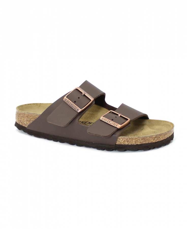 BIRKENSTOCK ARIZONA BS 51703 dark brown marrone ciabatte donna fibbie