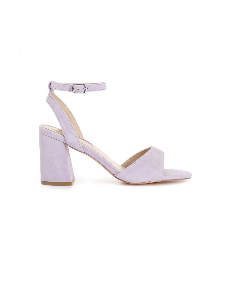 CAFè NOIR XV6113 lilla sandali donna tacco cinturino camoscio