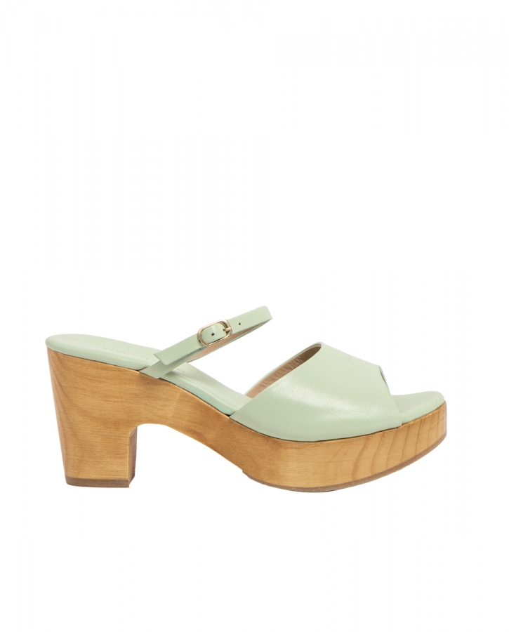 S3273 NAPPA PASTEL GREEN/ ST.LAURENT SANDAL 36