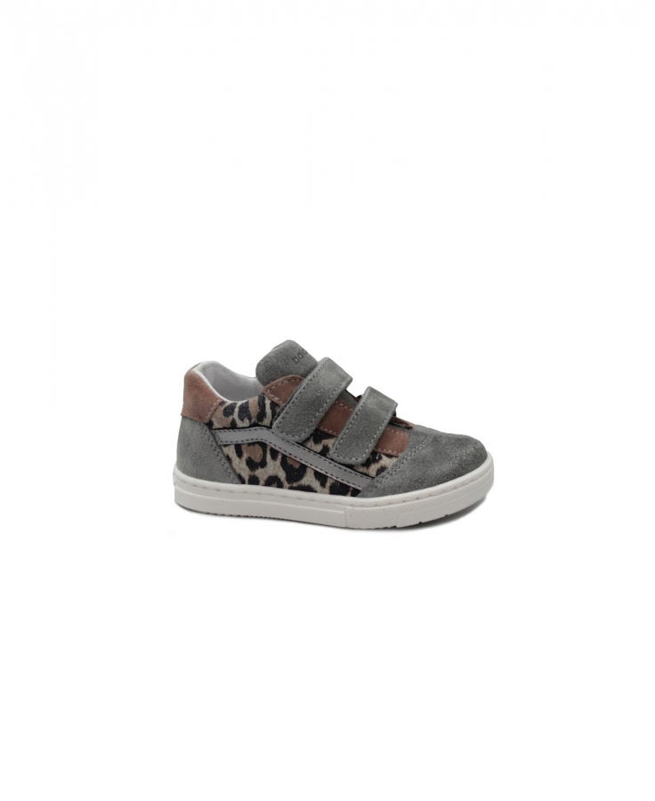 BALOCCHI 656211 21/22 MINI acciaio grigio scarpe bambina strappi pelle scamosciata