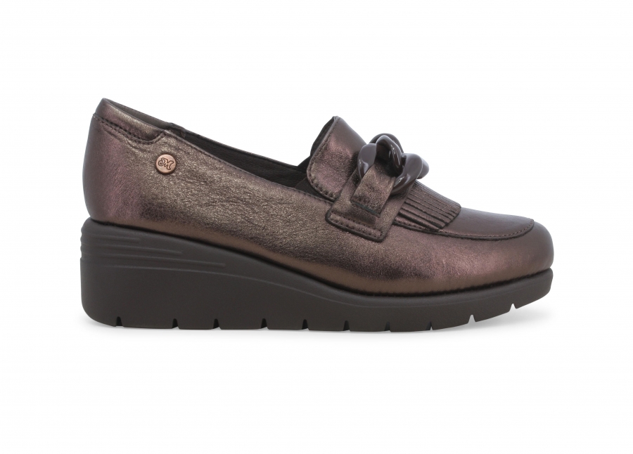 Mocassino donna in pelle pelle cocoa k55272w