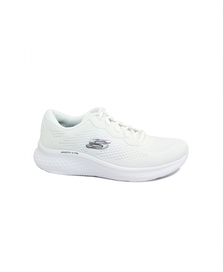 SKECHERS 149991 SKECH LITE PRO white black bianco scarpe donna lacci memory foam VEGAN
