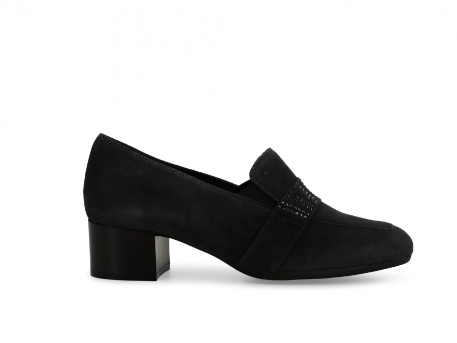 Mocassino donna in camoscio grigio x5320z