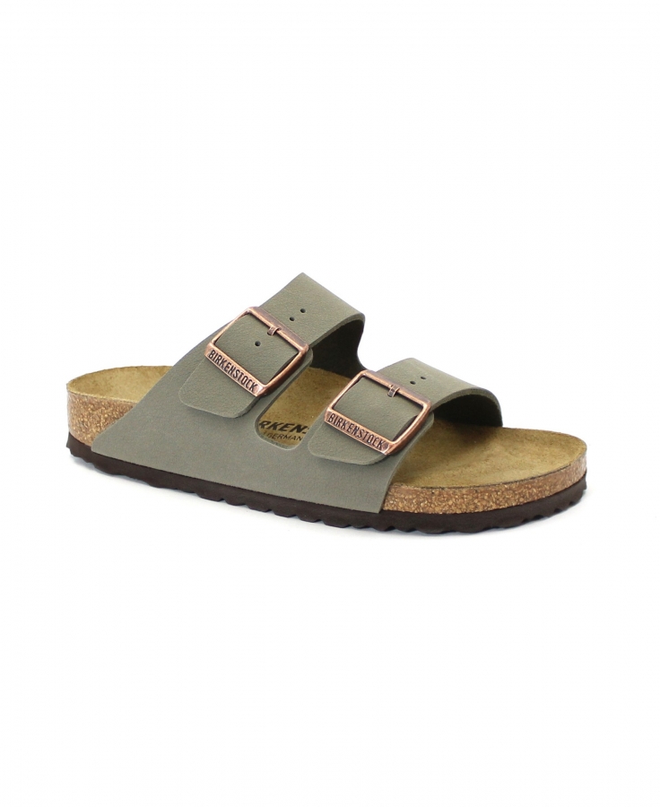 BIRKENSTOCK ARIZONA 151213 stone grigio ciabatte donna fibbie
