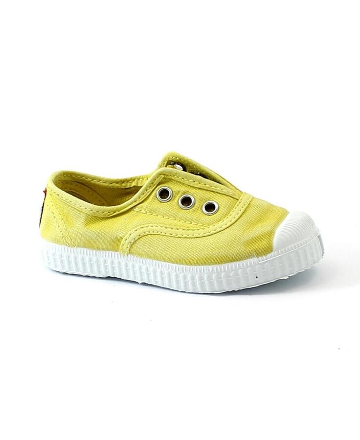 CIENTA 70777 189 22/34 sunny giallo scarpe unisex elastico tessuto bambina