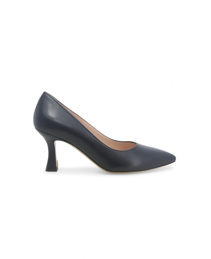 MELLUSO D160 abyss blu scarpe donna decolletè pelle punta tacco