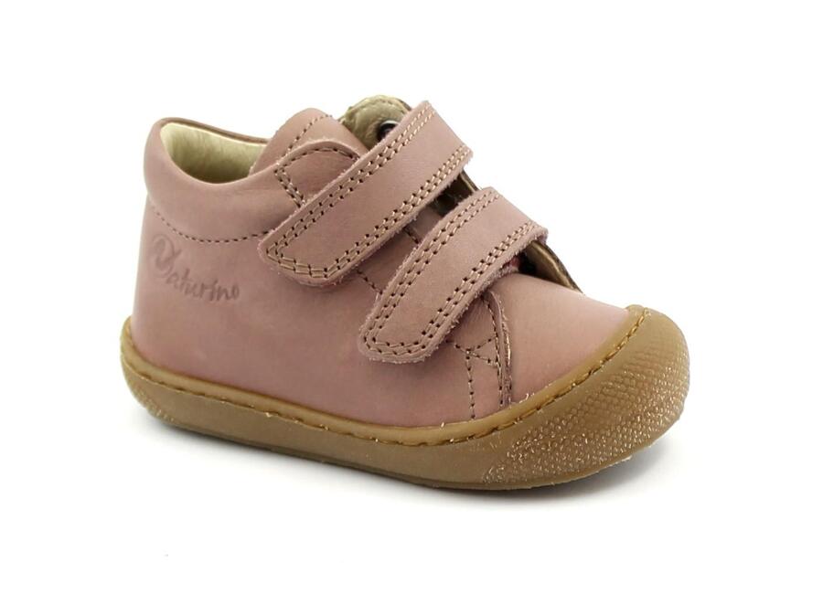 NATURINO COCOON 12904 rosa antico scarpe bambina strappi pelle