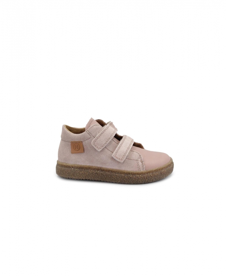 NATURINO ALBUS VL 15285 rose rosa scarpe bambina mid strappi nappa/suede
