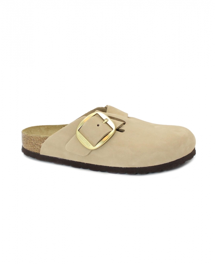 BIRKENSTOCK BOSTON BIG BUCKLE 1028052 sandcastle ciabatta zoccolo donna fibbia