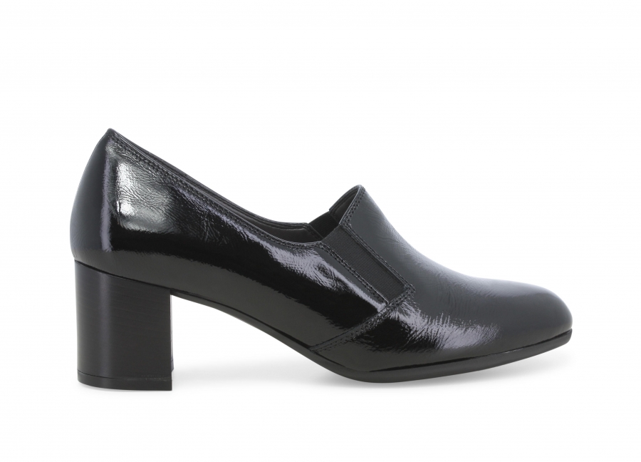 Mocassino donna in vernice nero x5327w