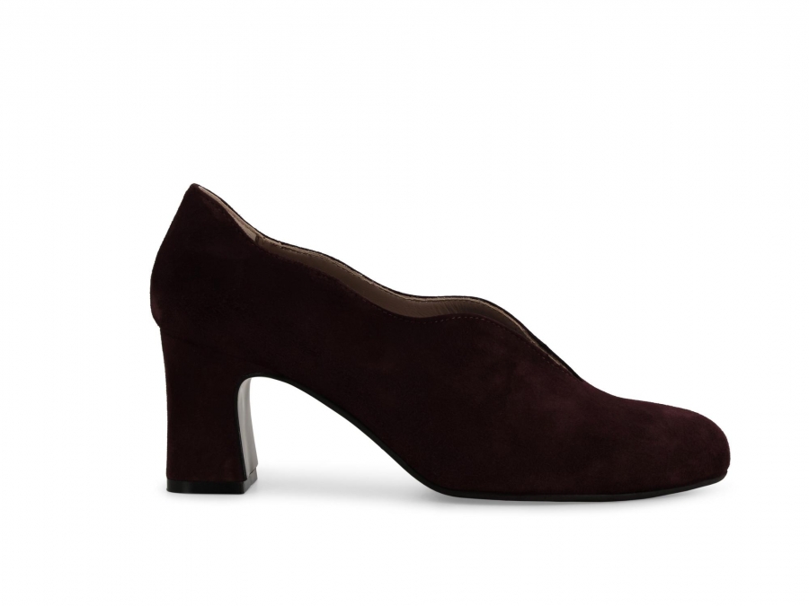 Décolleté donna in camoscio bordo x5222z