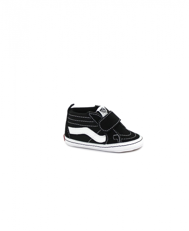 VANS 346P6BT1 SK8-HI CRIB black white nero scarpe snakers bambino culla mid strappo