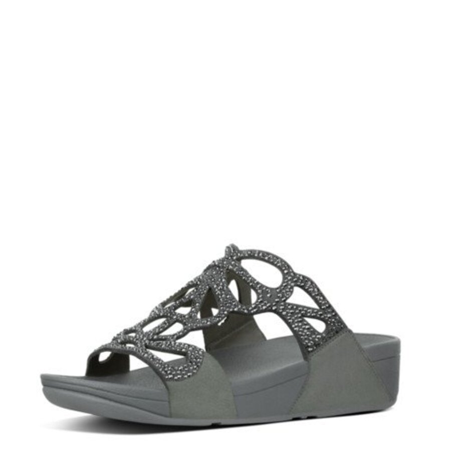 FitFlop BUMBLE CRYSTAL SLIDE PEWTER es (size: 36)