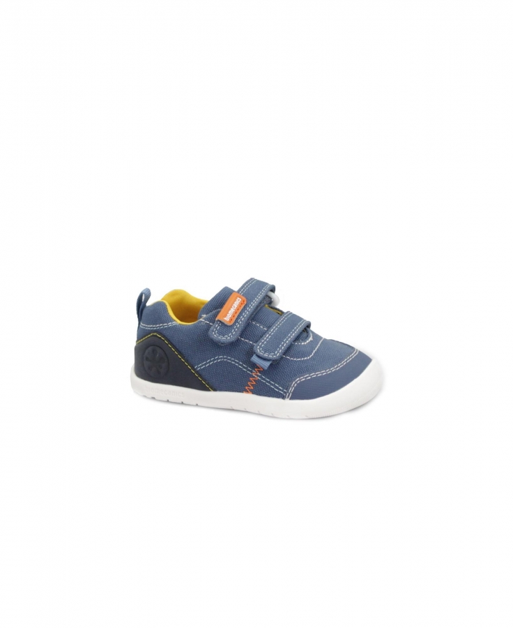 BIOMECANICS 262190 petrol blu jeans scarpe bambino strappi primi passi