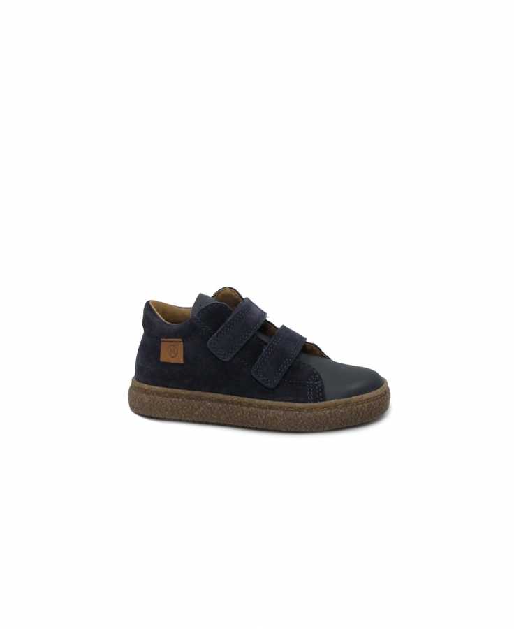 NATURINO ALBUS VL 30/31 15285 blue scarpe bambino mid strappi pelle suede