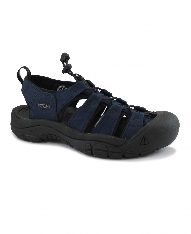 KEEN 1026223 NEWPORT CANVAS navy blu scarpe aperte uomo elastico waterproof