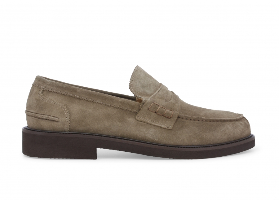Mocassino uomo in camoscio taope u0890z