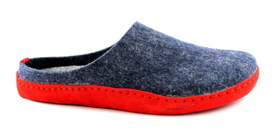 GRUNLAND APAC CI1396 blu rosso ciabatte pantofole donna suola pelle