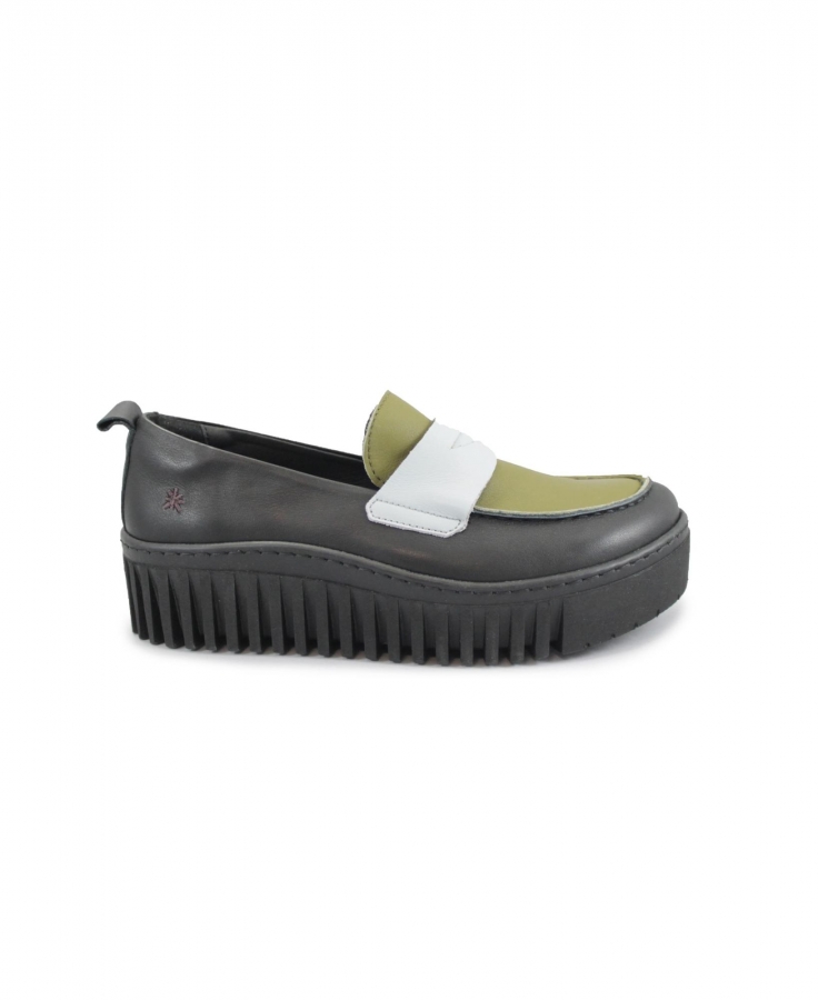 ART COMPANY 1530S BRIGHTON black celeste nero scarpe donna pelle mocassino nappa