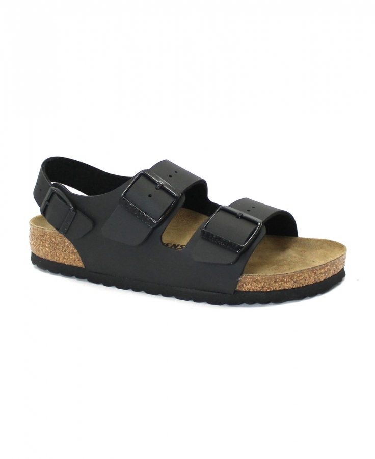 BIRKENSTOCK MILANO 34793 black nero sandali uomo fibbie