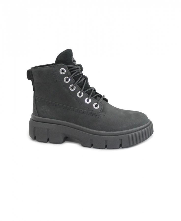 TIMBERLAND A5RNG GREYFIELD black nero scarpe donna scarponcini pelle lacci
