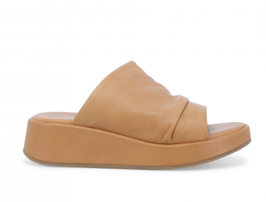 Ciabatta donna in pelle cuoio k35301z