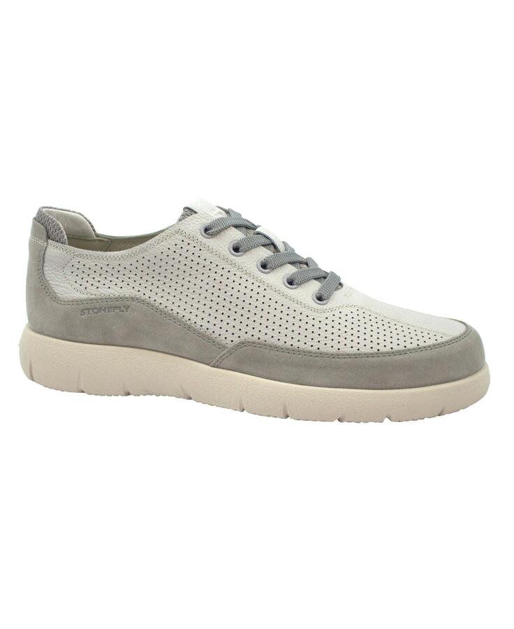 STONEFLY 219012 gryphon gray grigio scarpe uomo sneakers lacci camoscio pelle
