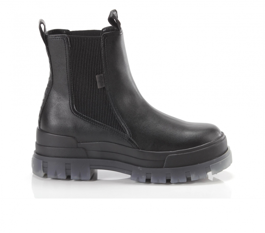 BUFFALO vegan ASPHA CHELSEA MID stivali beatles nero vegan suola spessa scarpe vegane