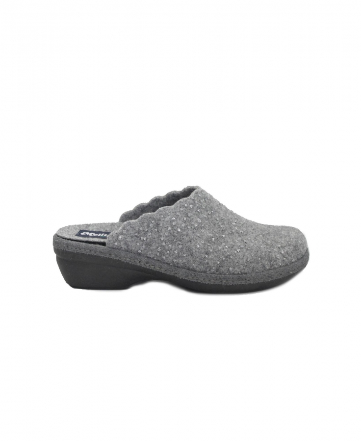 MELLUSO PD306Z 254117 grigio pantofole donna tessuto memory foam plantare