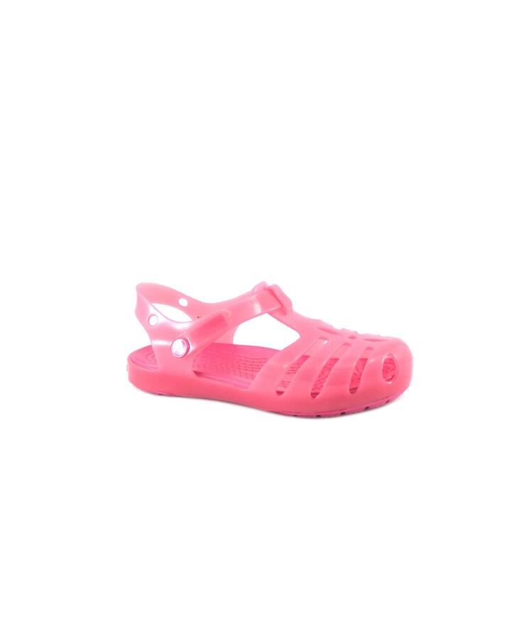 CROCS ISABELLA SANDAL 204035 paradise pink rosa sandali bambina gomma strappo