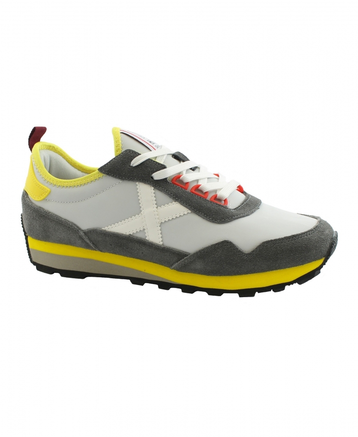 MUNICH 8901030 UM 30 grigio scarpe uomo sneakers lacci tessuto