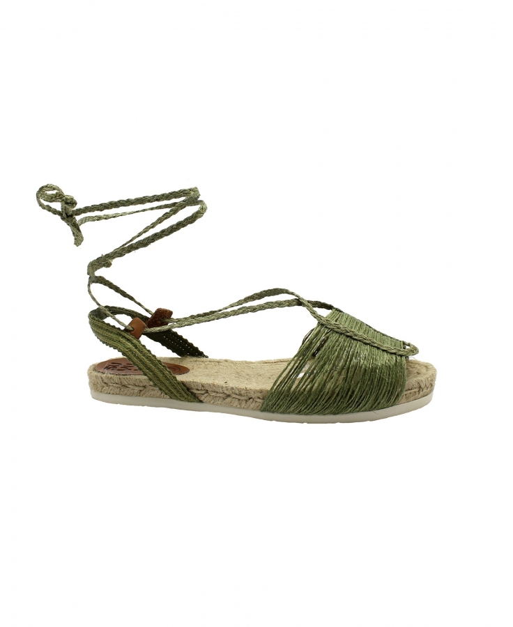 SUYUTE 6685 kaki verde scarpe sandali donna corda laccio espadrillas