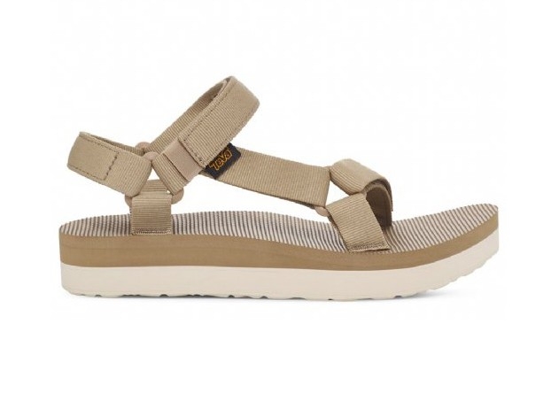 TEVA Midform Universal Sandali Donna beige riciclati strap zeppa vegan shoes