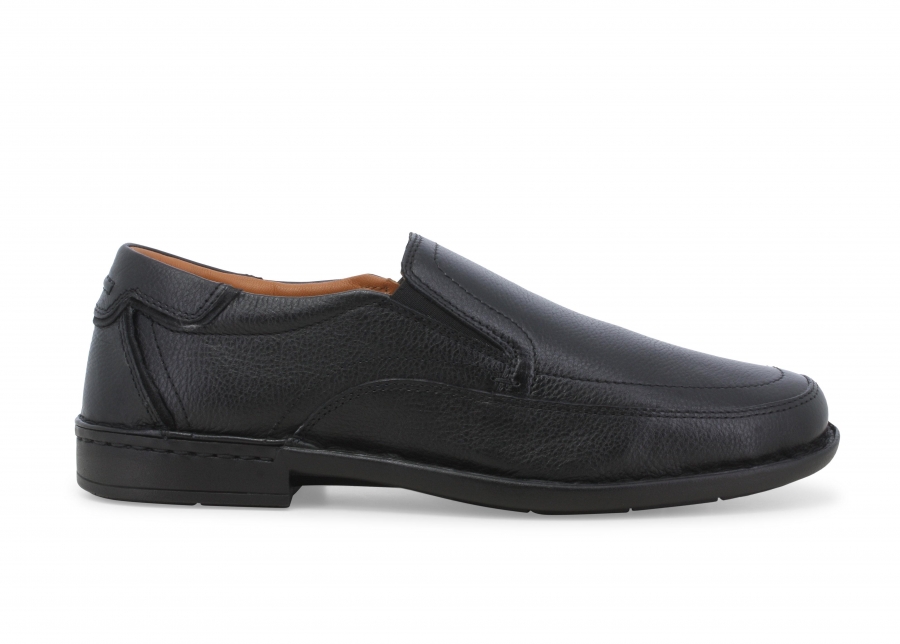 Mocassino uomo in pelle nero u49023z